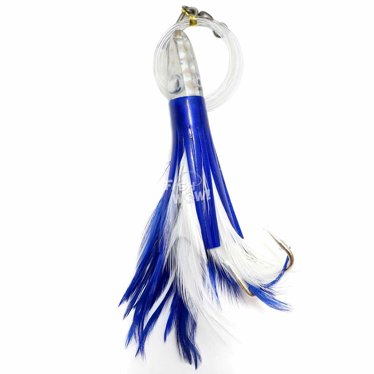 6-Inch Fish Trolling Tuna Feather Rig - Big Game Saltwater Lure