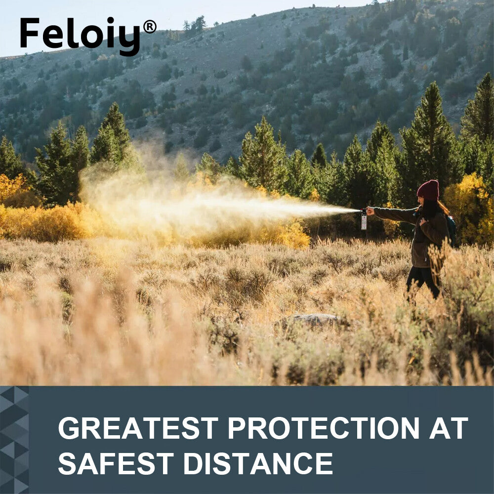 Bear Spray 11oz Powerful Fog Deterrent with Holster - Effective Animal Defense