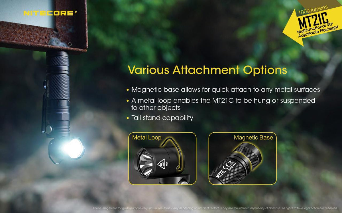 High Lumen Tilt Head LED Flashlight with Batteries, Multi-Mode, 1000 Lumens