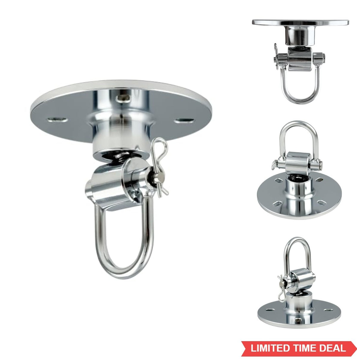 Stainless Steel Speed Bag Swivel with Ball Bearing U-Hook for Boxing Training