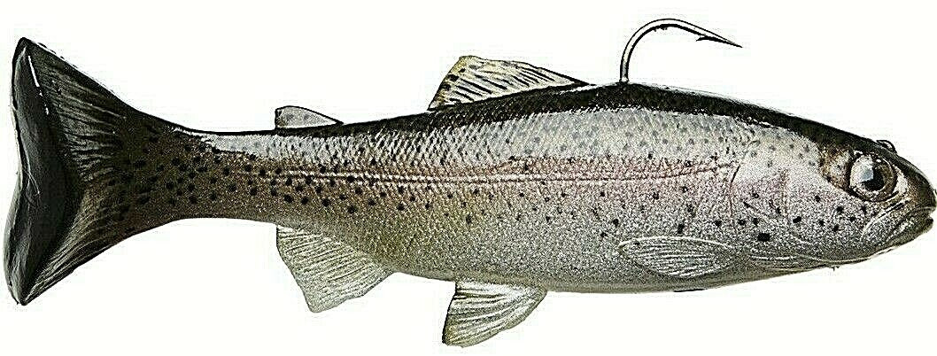8-Inch Trout Swimbaits with Adjustable Rate of Fall - Realistic Lures for Freshwater Fishing