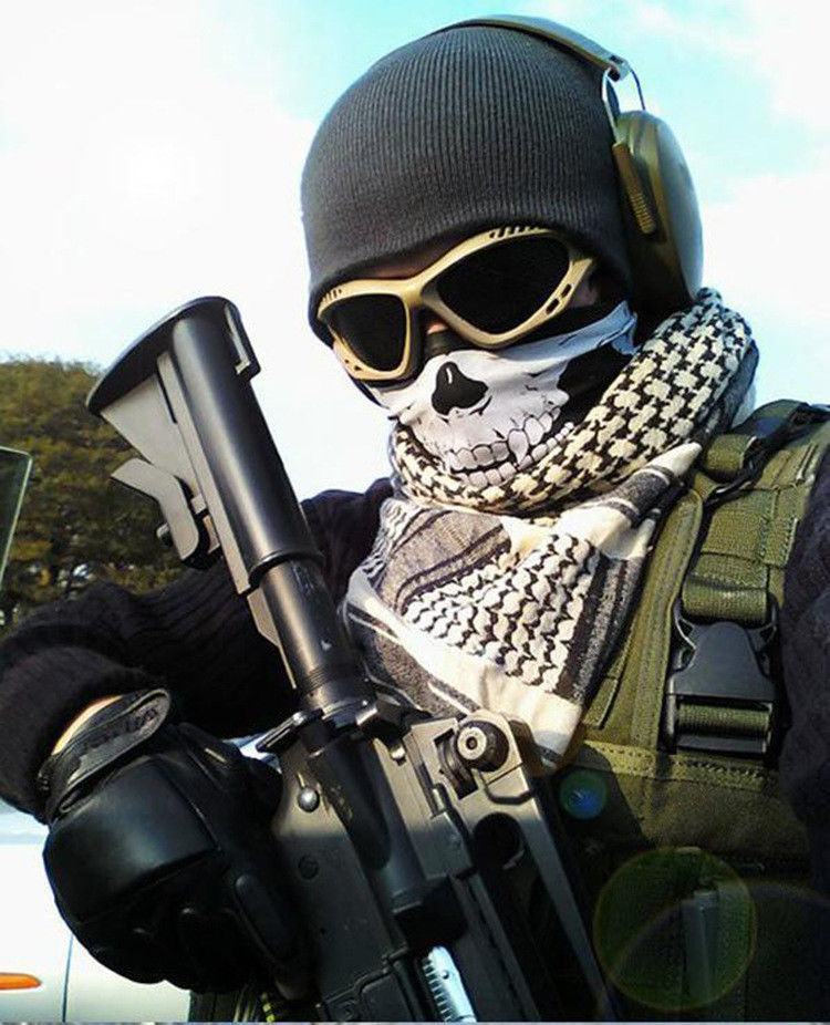 8 Pack Ghost Skull Face Masks for Motorcycle Ski Snow Sports