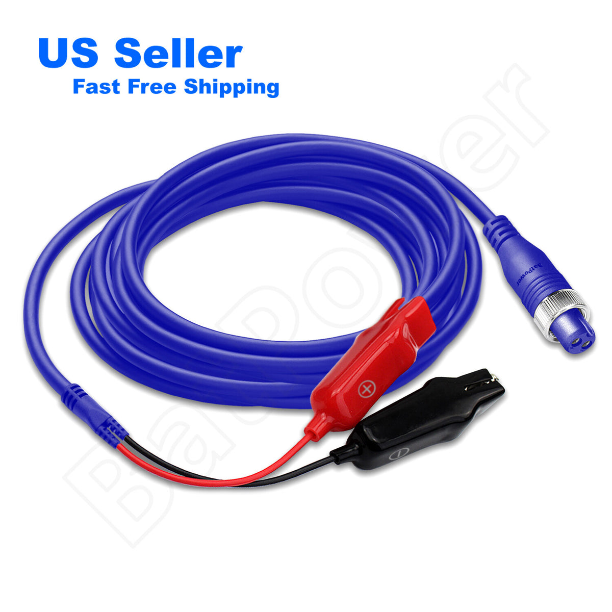 Electric Fishing Reel Power Cable Compatible with Banax Kaigen Reels - 6.6FT/2M & 18FT/5.5M
