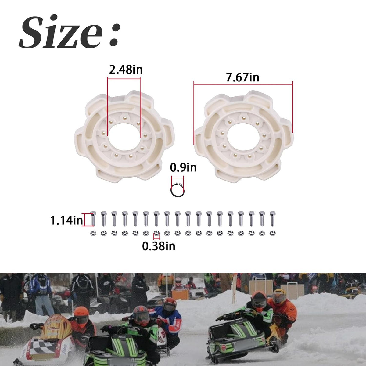 Snowmobile Drive Kit for Polaris 1972-1979 Colt, Colt SS & Gemini