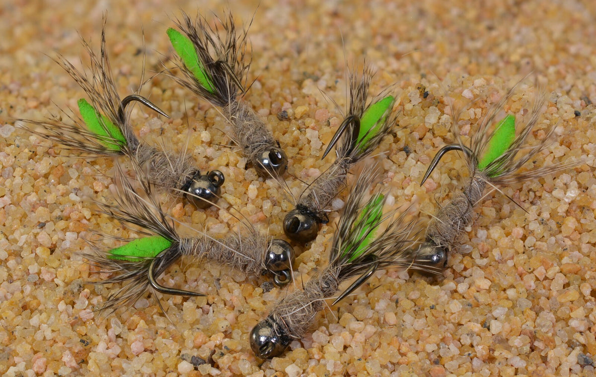 Fishing Jig Head Flies - Tungsten Peeping Caddis for Euro Nymph Tackle
