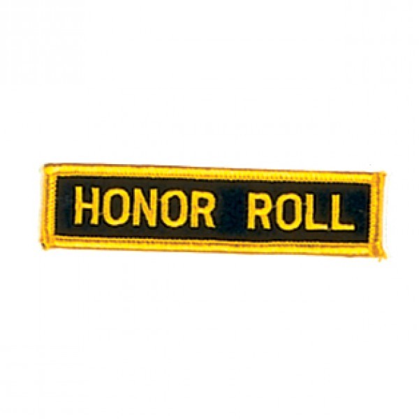 Honor Roll Martial Arts Patch 4" Embroidered Applique
