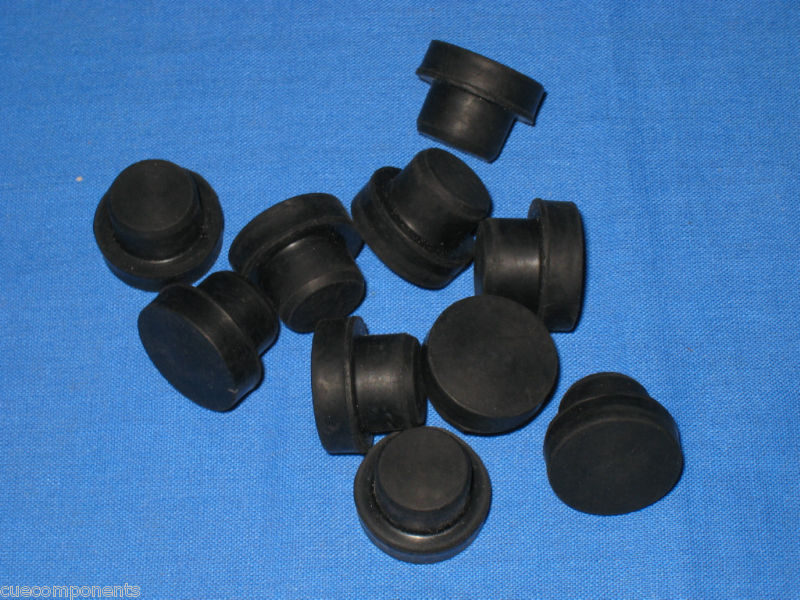 10 SouthWest Style Pool Cue Rubber Bumpers - Press Fit Style D