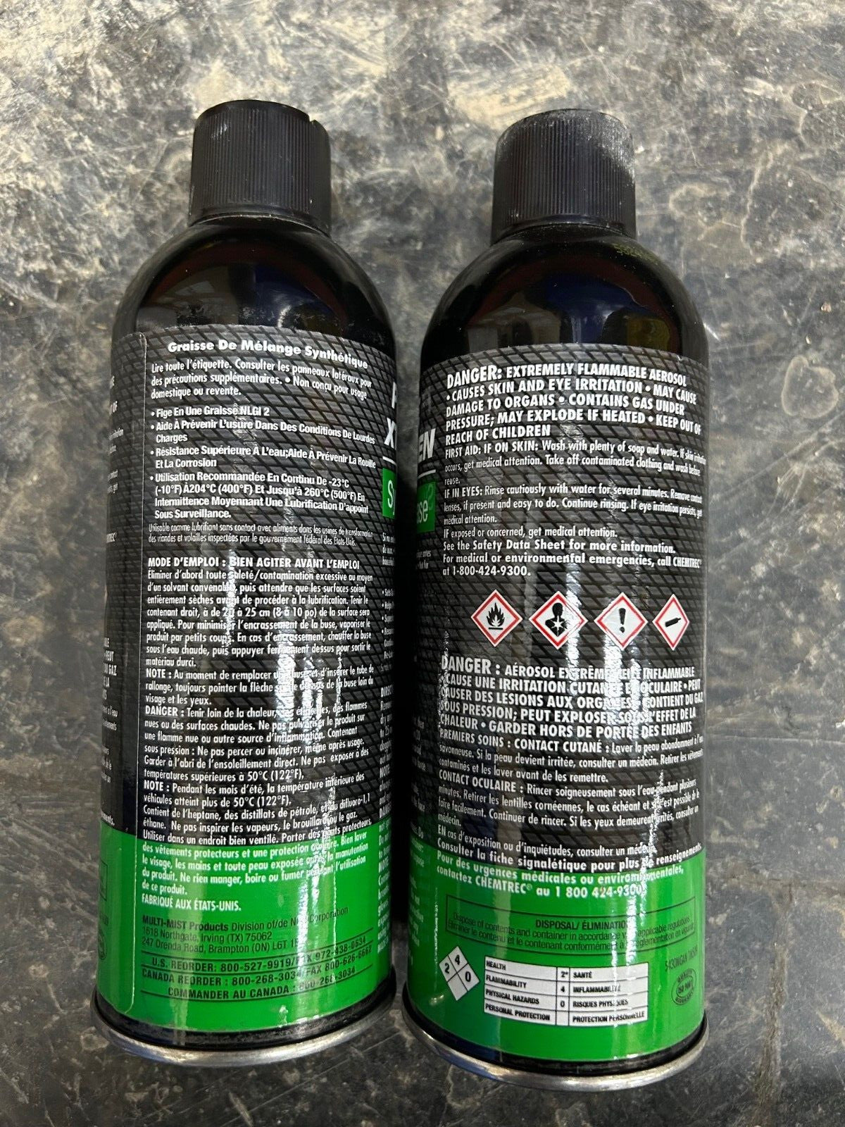 10oz Premalube Xtreme Green Synthetic Grease Lube Spray - 2 Pack
