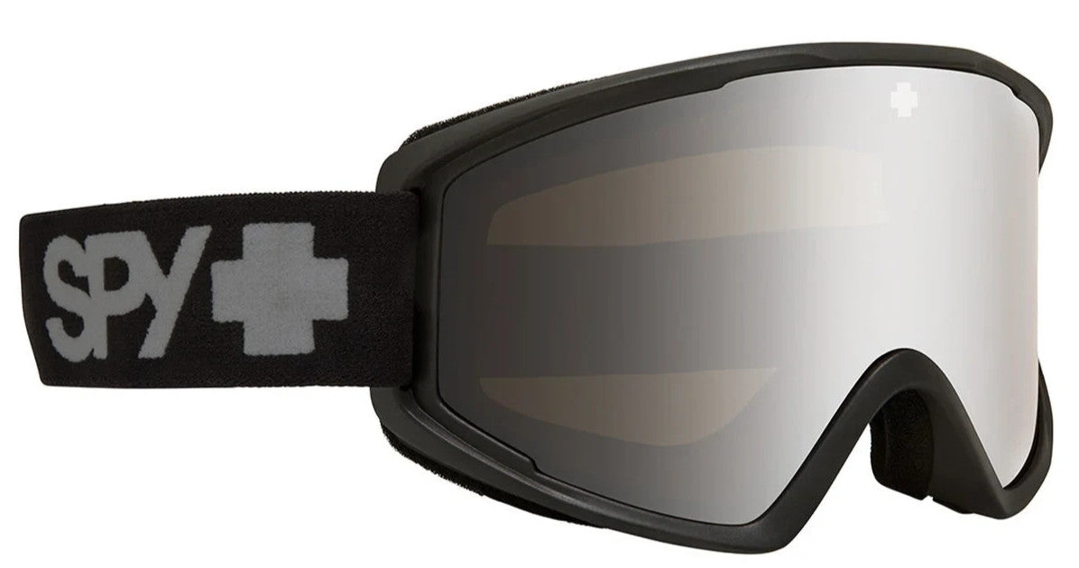 Snow Goggles for Skiing and Snowboarding with Anti-Fog & UV Protection - Matte Black Silver Mirror Lens