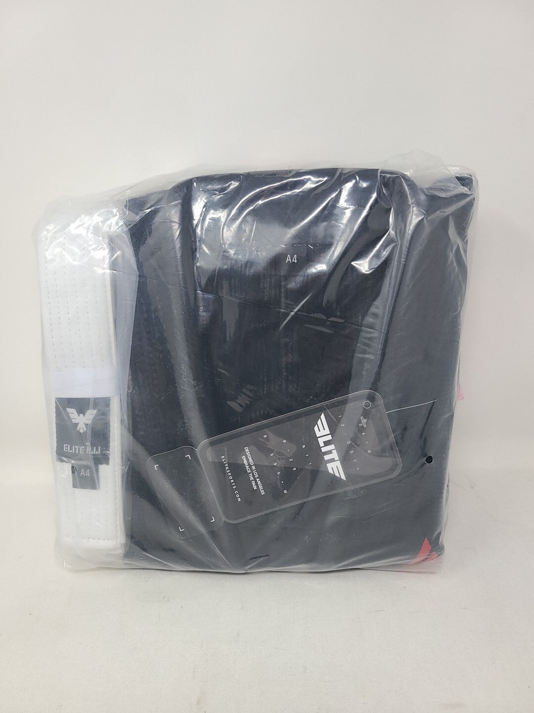 Elite Sports BJJ Gi A4 Size - Brazilian Jiu Jitsu Uniform with White Belt