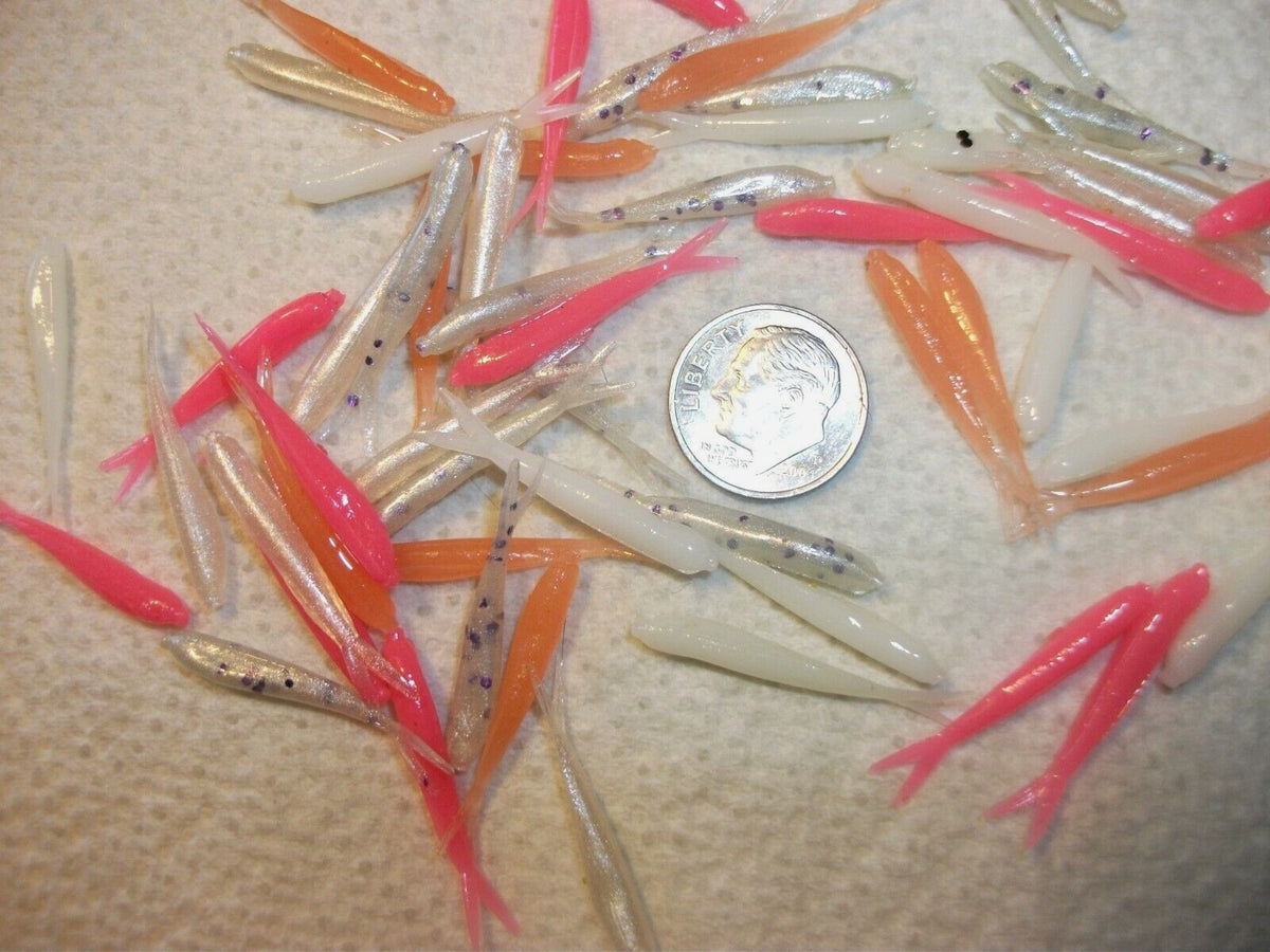 Mini Glow-in-Dark Fishing Lures Kit - Micro Minnows, Crappie & Panfish