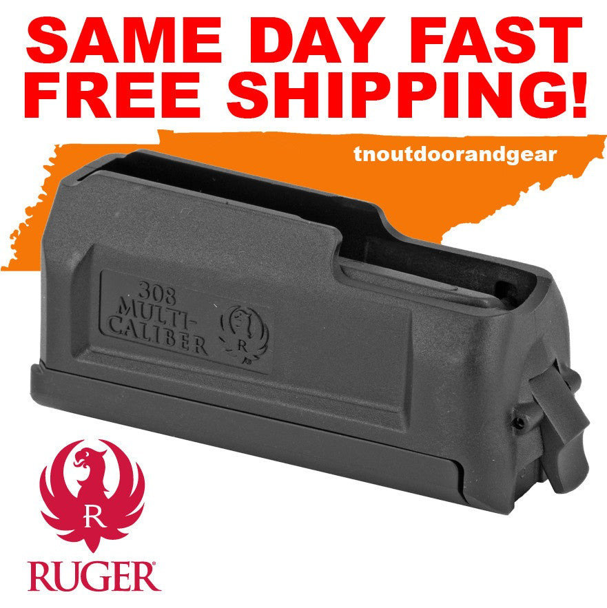 Multi-Caliber Rifle Magazine for Ruger American Rifle .243 Win. .308 Win. 4-Round