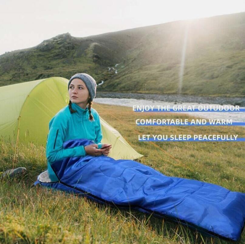 Thick Waterproof Winter Sleeping Bag for Big & Tall Adults - Cold Weather Camping Gear