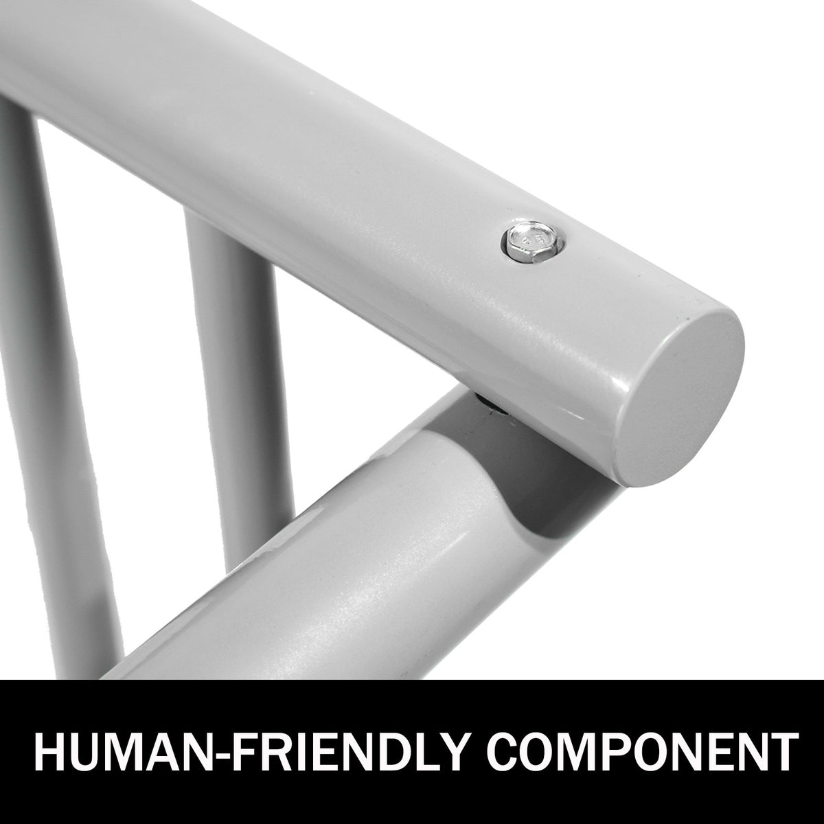 9-Bike Floor Bike Rack with Stability Stand - Single-Side Bicycle Storage