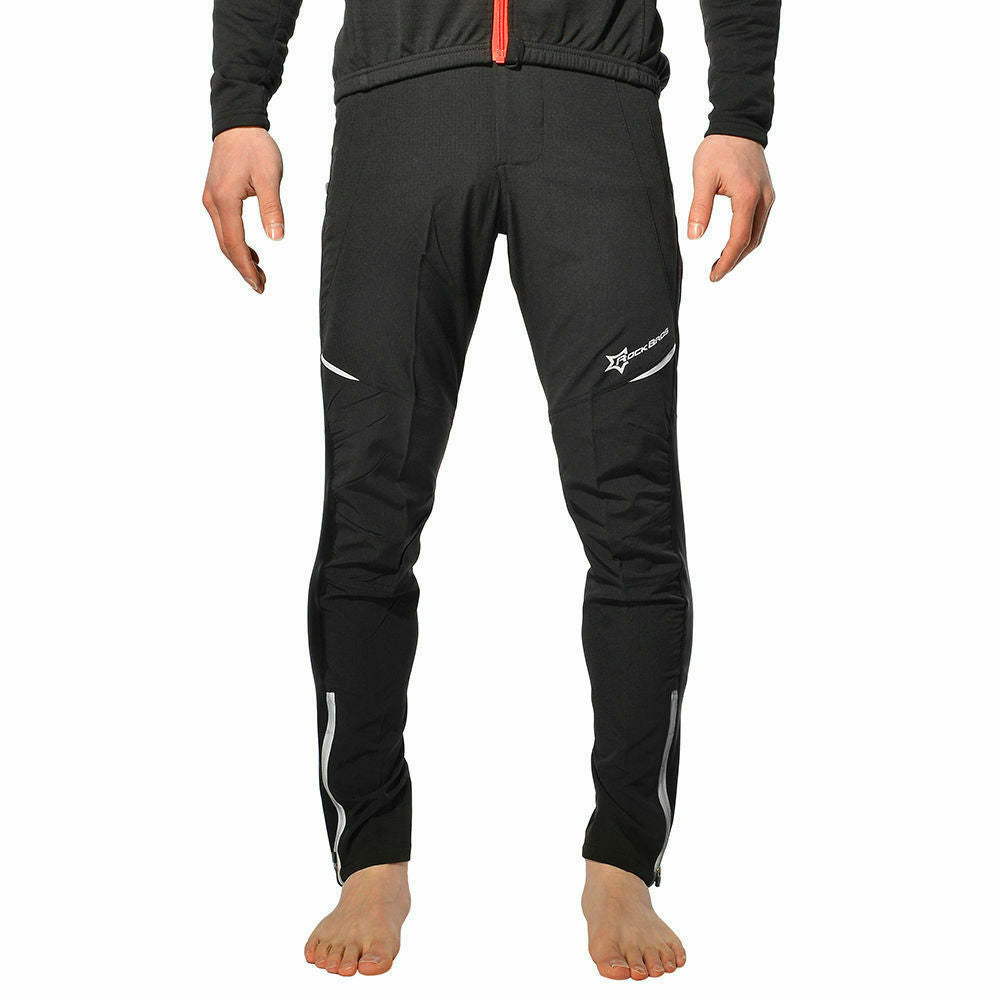 Men's Cycling Pants Reflective Hiking Trousers Quick Dry Elastic Waist