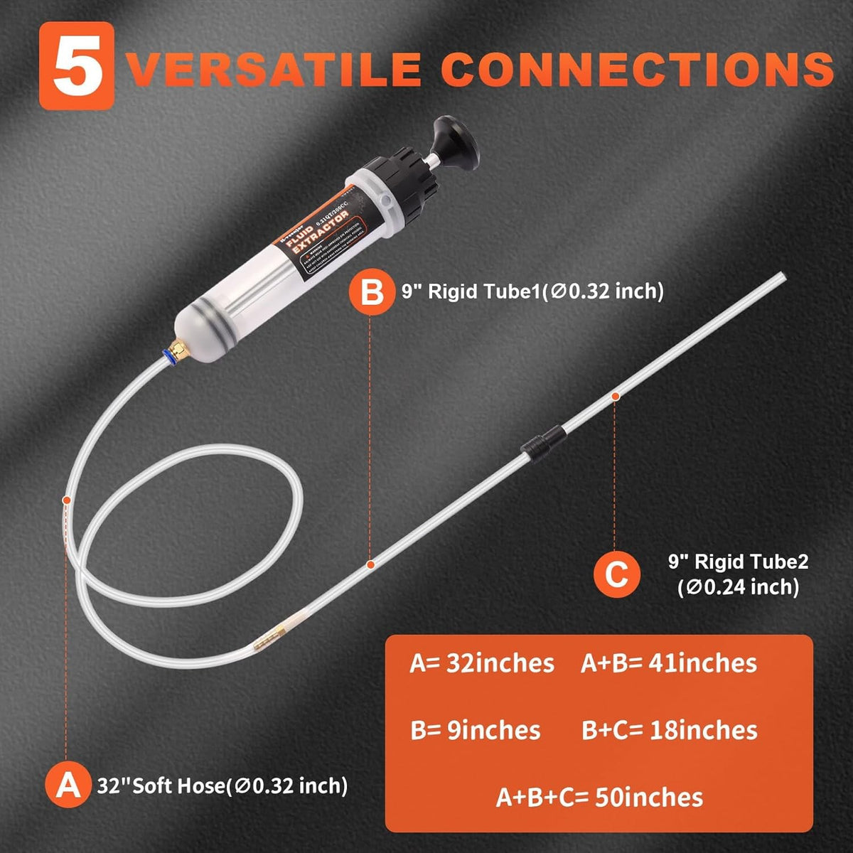 500cc Fluid Extractor Syringe Oil Transfer Pump for Automotive Use