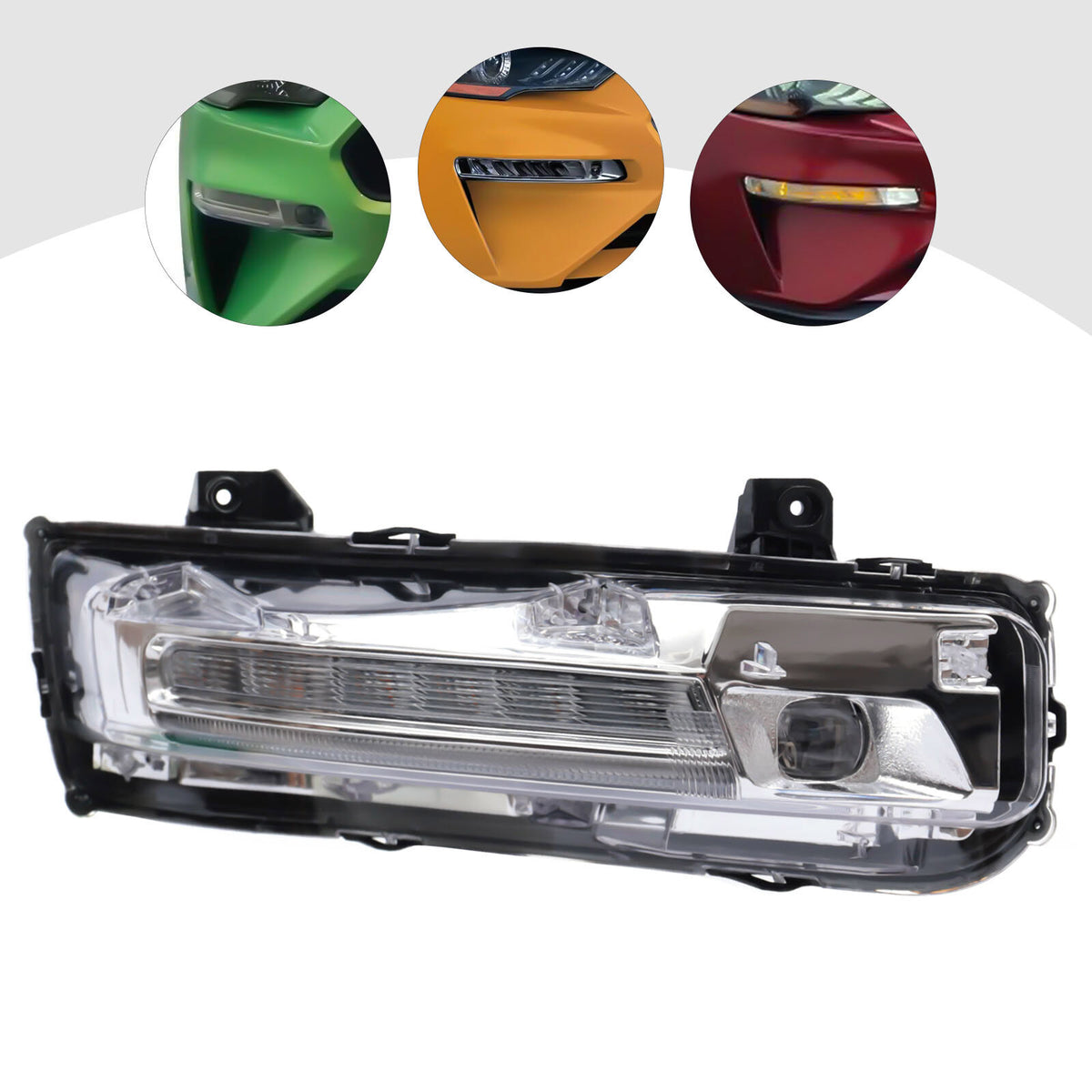 Passenger Side LED Fog Light for Ford Mustang 2018-2020 - White & Yellow