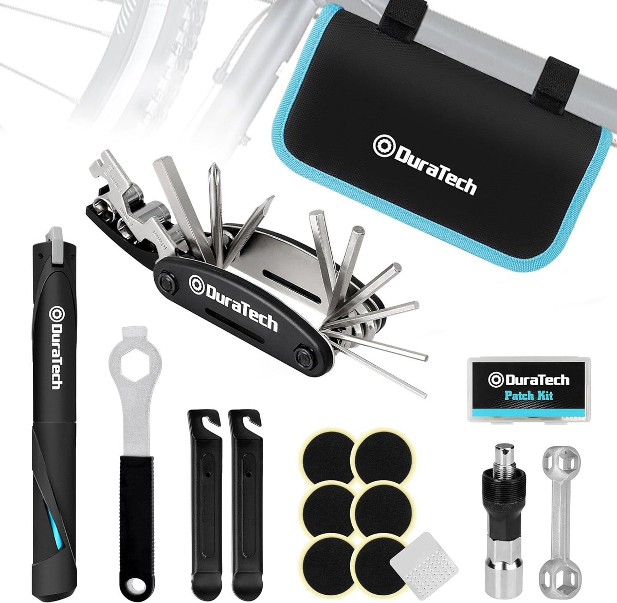 Complete Bike Repair Tool Kit with Storage Box - 41 Pieces Bicycle Maintenance Set