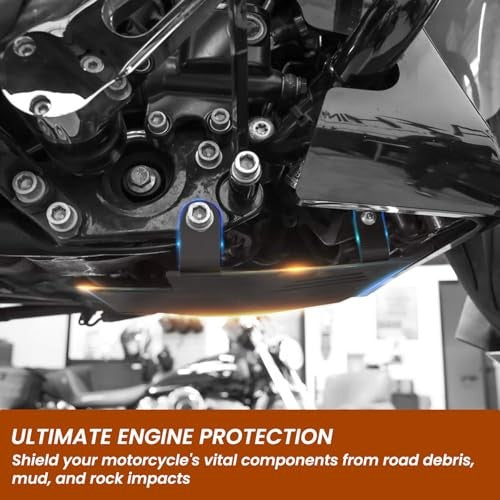 Motorcycle Skid Plate for Harley Touring & Road Glide 2024-2026 Aluminum Guard