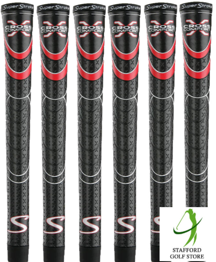 Golf Grip Set - Super Stroke Cross Comfort Undersize, Standard, Midsize & Jumbo