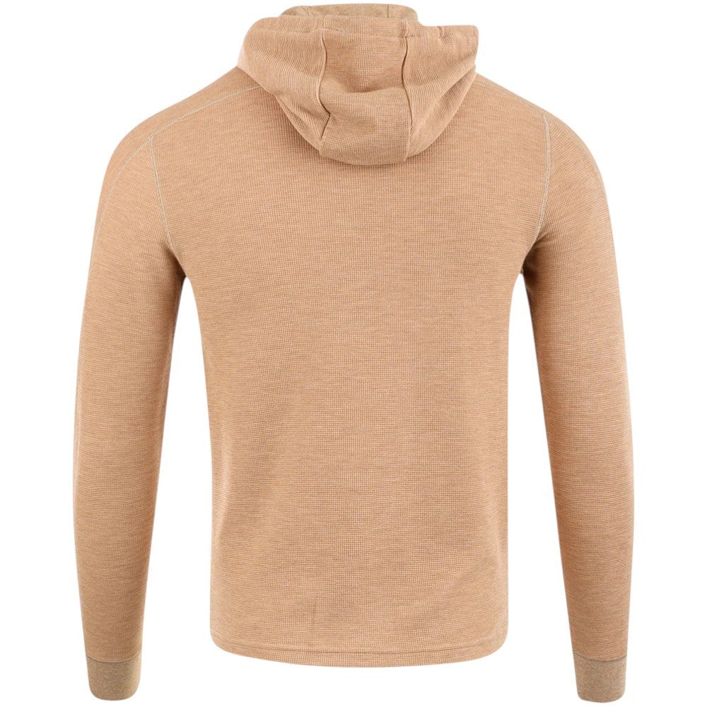 Waffle Knit Pullover Hoodie for Men - Moisture-Wicking, Recycled Fabric