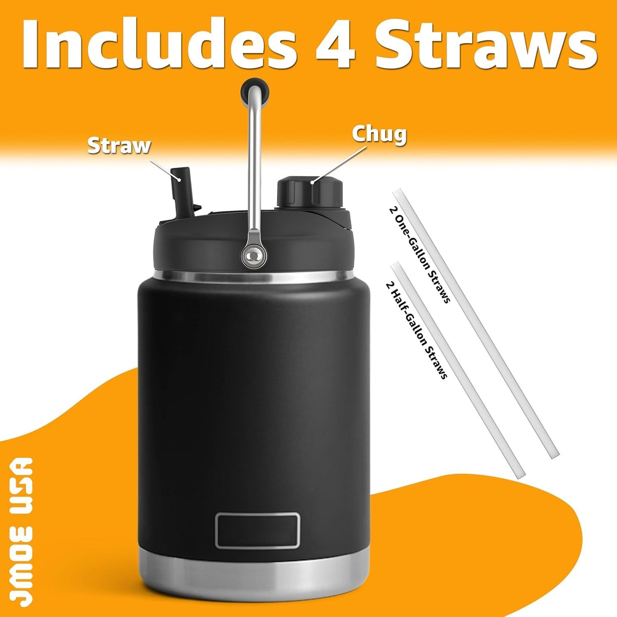 Leakproof Jug Lid for Yeti Half Gallon and One-Gallon Rambler Jugs - BPA-Free Durable Design