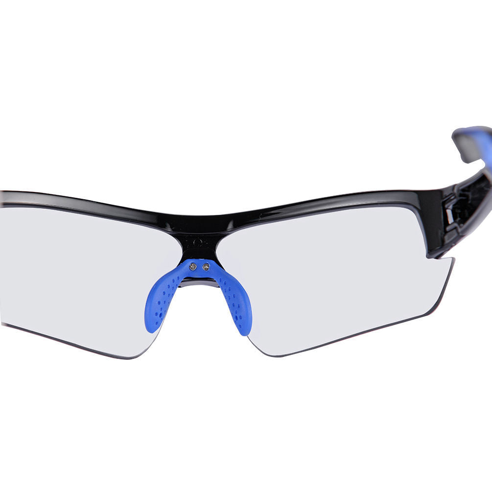 Cycling Photochromatic Goggles UV400 Transparent Glasses Black Blue