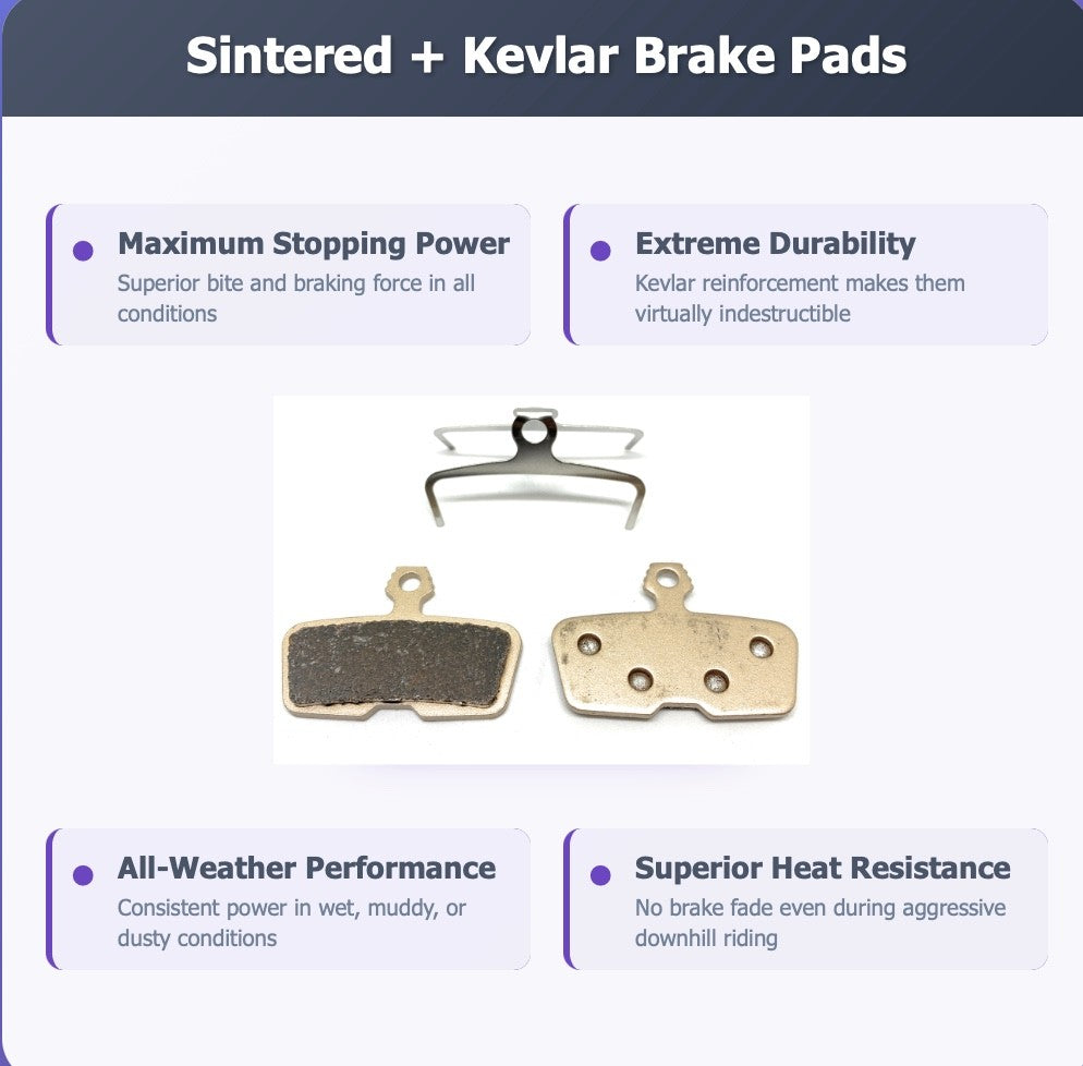 Sintered Disc Brake Pads for SRAM Code RSC MTB - 2 Pairs
