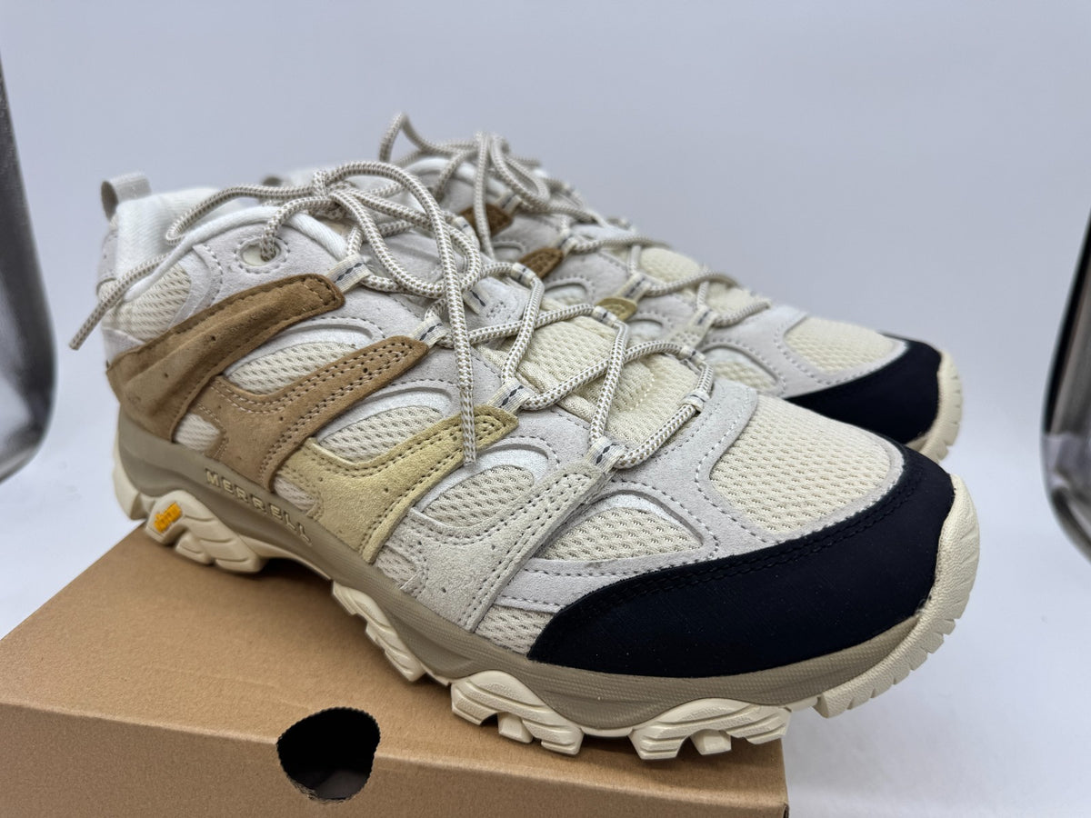 Men's Hiking Boots Merrell Moab 3 Breathable Parchment Mesh Lace-Up - Size 8.5