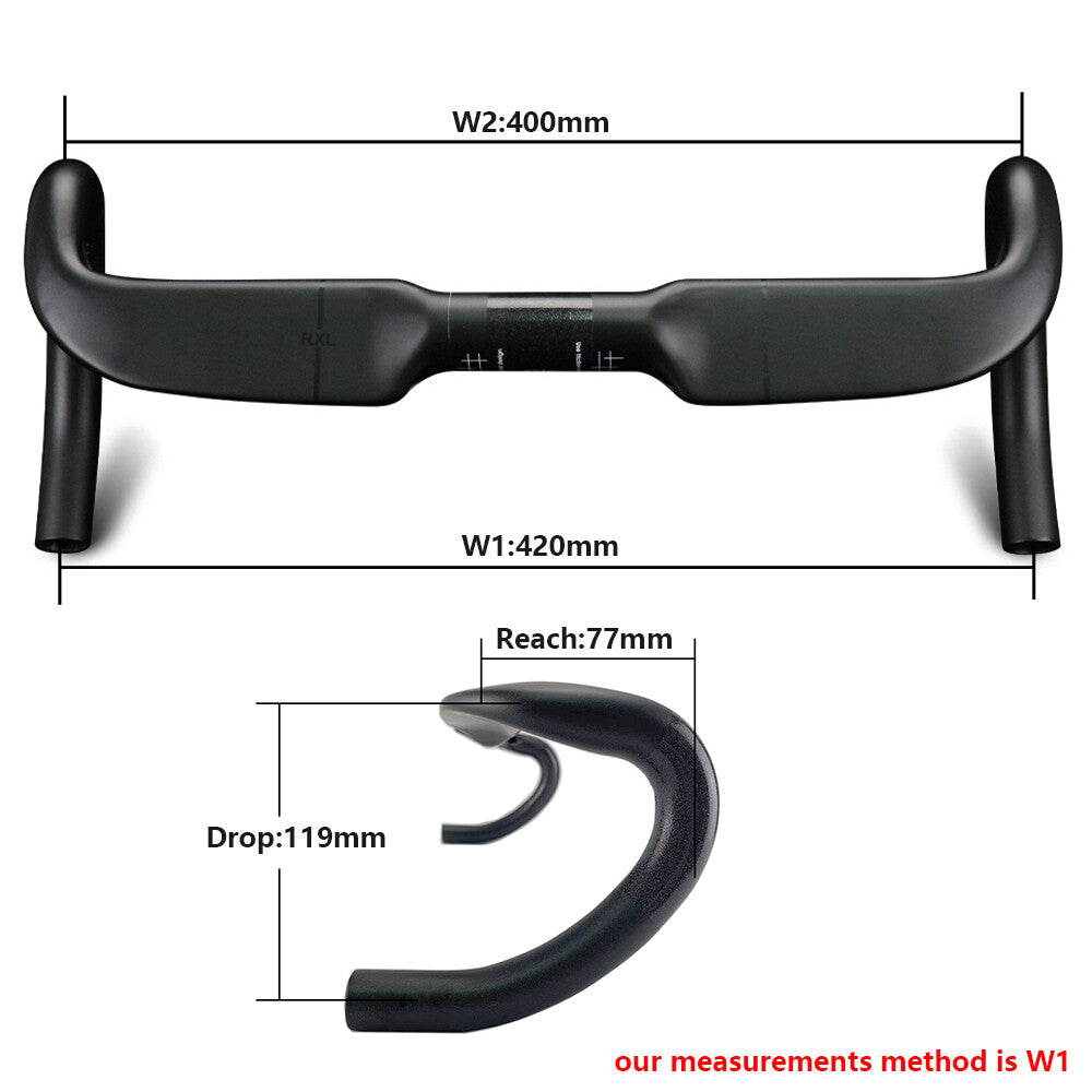Carbon Drop Handlebar for Road Bike 31.8mm Inner Routing Racing Bicycle US Stock