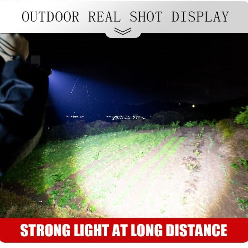 Super Bright Rechargeable LED Tactical Flashlight 1,000,000 Lumens Waterproof Long Range