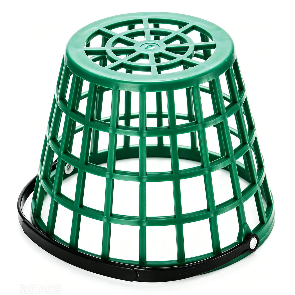 Golf Ball Basket and Bucket Set - Green Plastic Storage for Golf Practice