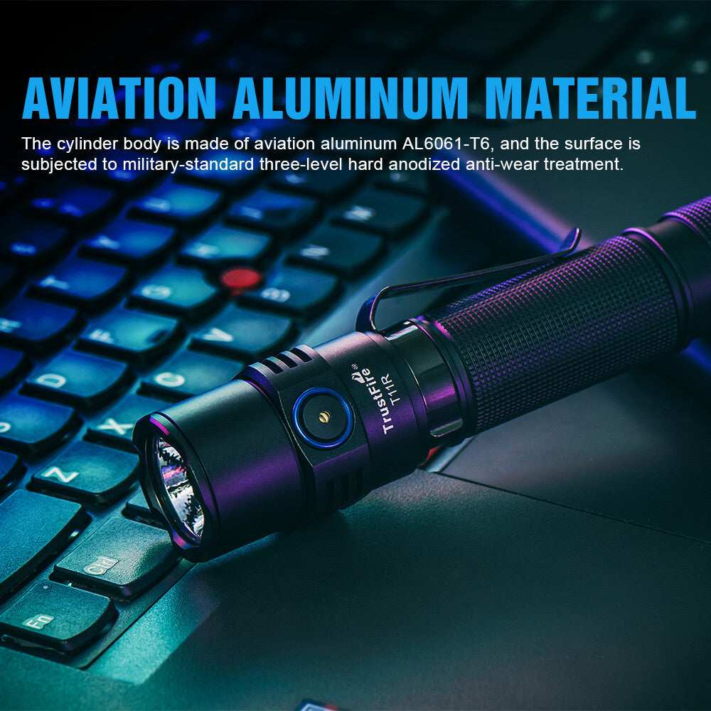 Rechargeable Tactical LED Flashlight Waterproof 1800 Lumens