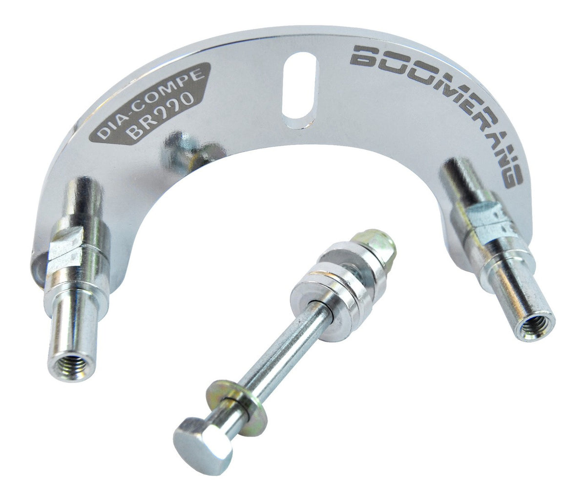 BMX U-Brake Adapter Plate for Side-Pull Center Mount Forks Chrome