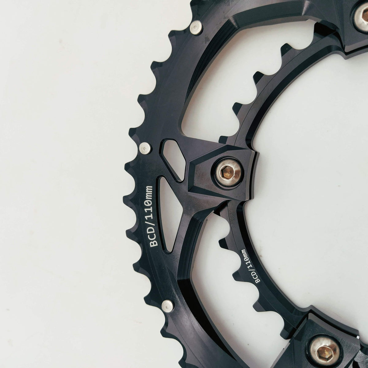 Bicycle Chainring Set 46/30T 110mm BCD for 9-12 Speed Non-Hidden Bolts