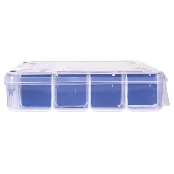 Outdoor Storage Box with Anti-Corrosion Technology, 24 Compartments, Portable Tackle Organizer