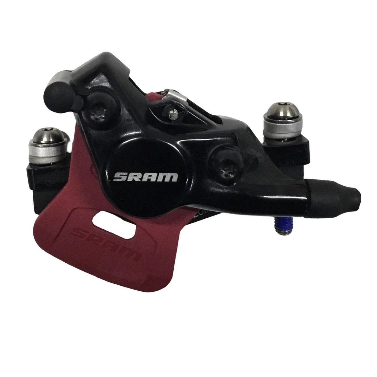 Hydraulic Disc Brake Set for Mountain Bikes - 2-Piston, Carbon Levers, DOT 5.1 Fluid