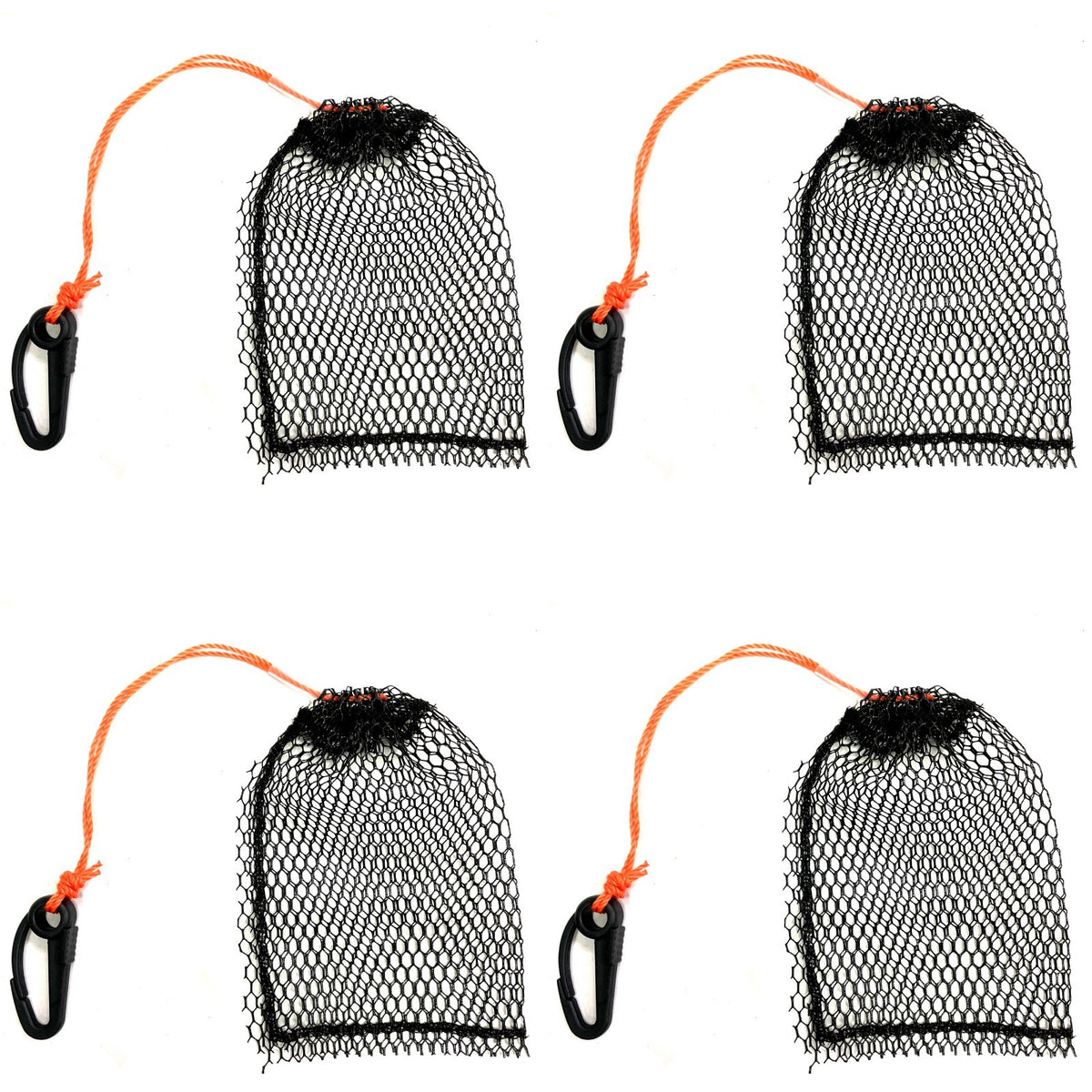 Small Mesh Bait Bag for Prawn Trap Shrimp Pot 1/4 Inch Mesh - 4 Pack