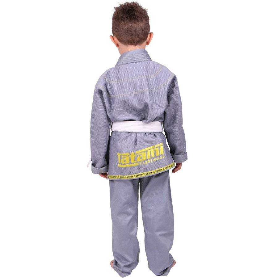 Kids Animal BJJ Gi - Gray, Fun and Durable Cotton Martial Arts Uniform