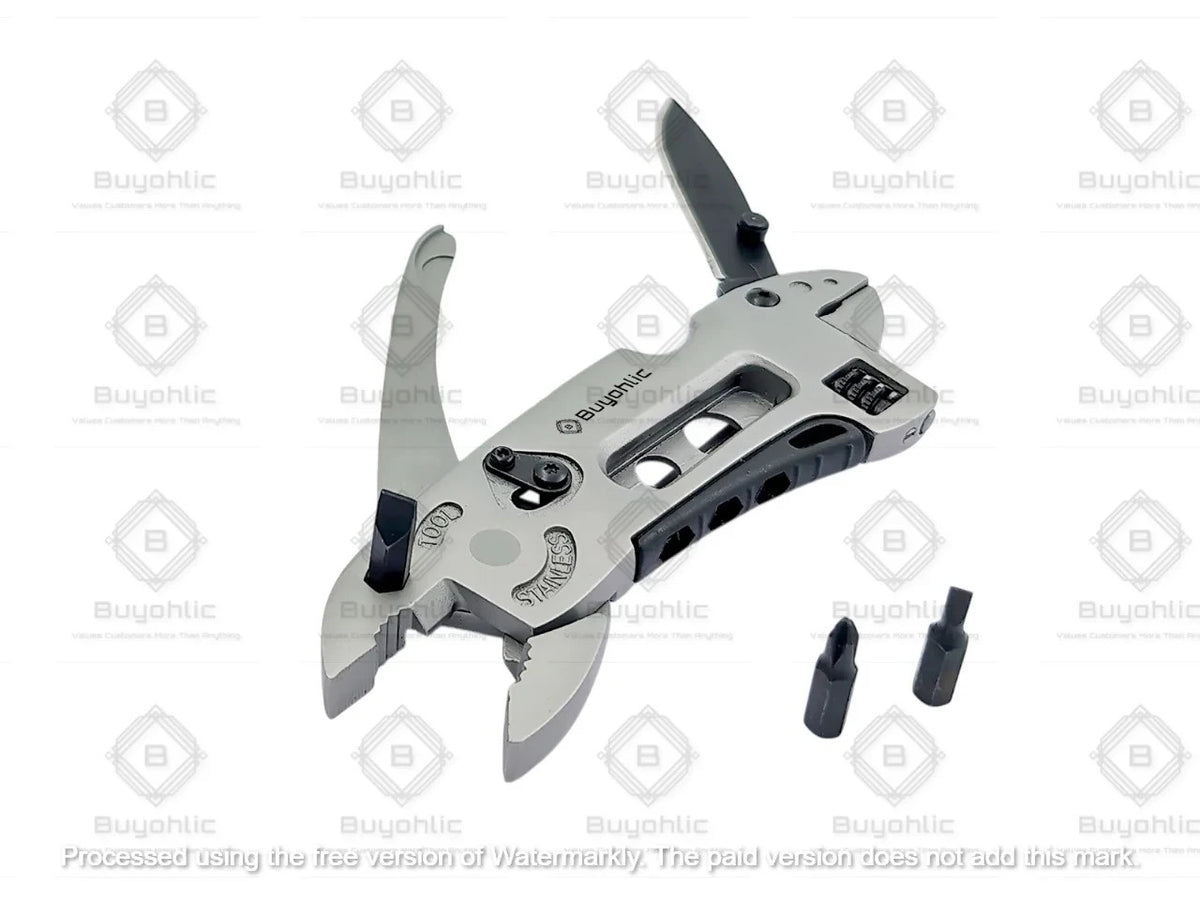7-in-1 Multi-Tool Wrench Set with Pliers Wire Cutter Screwdrivers