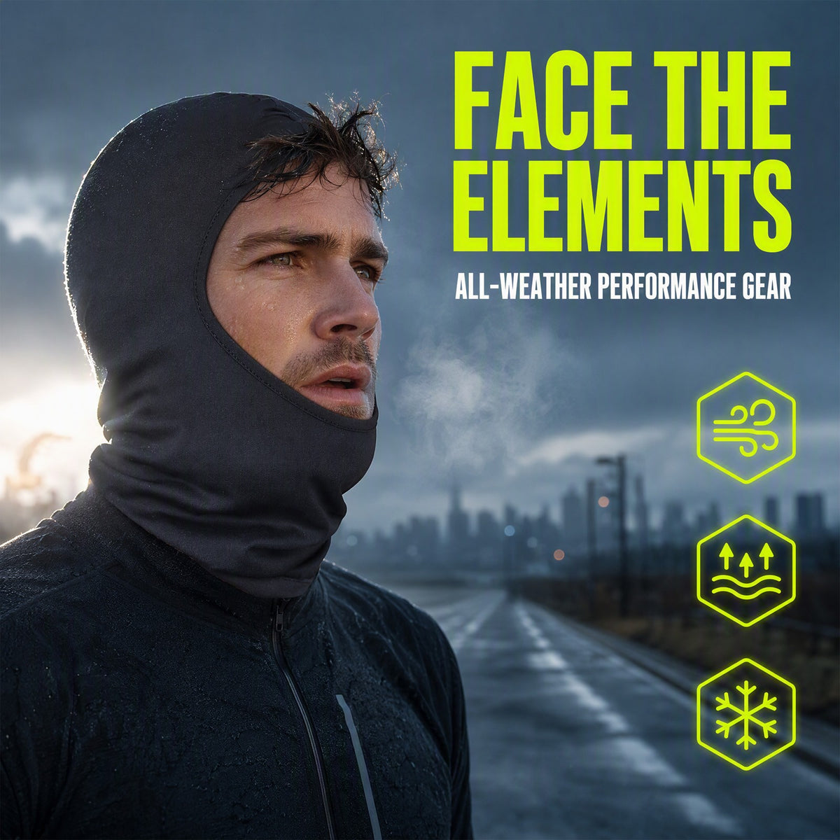 Lightweight Full Face Balaclava Ski Mask for Cycling & Motorcycling