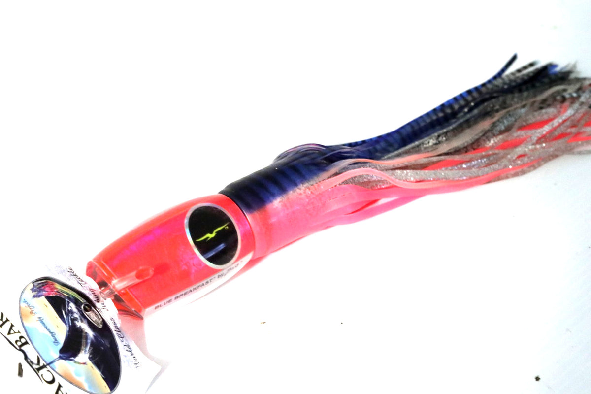 Big Game Trolling Lure - Heavy Tackle Blue Pink Tiger / Pink Head