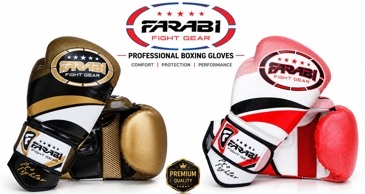 Leather Boxing Gloves for Training and Sparring, MMA & Muay Thai Gear
