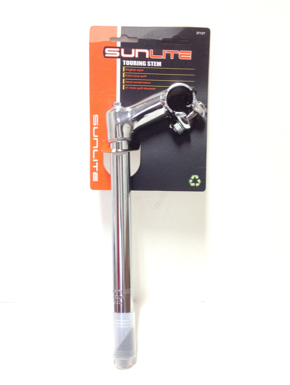 Extra Long Bicycle Quill Stem 180mm Steel 21.1mm Diameter for 1" Headsets