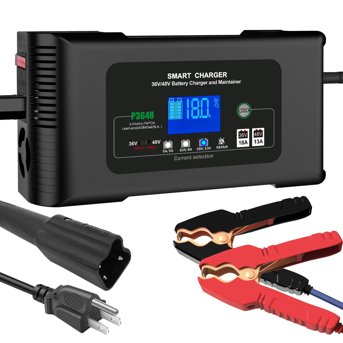 48V 13A Golf Cart Battery Charger for Yamaha G29 - Fast, Intelligent Power Supply