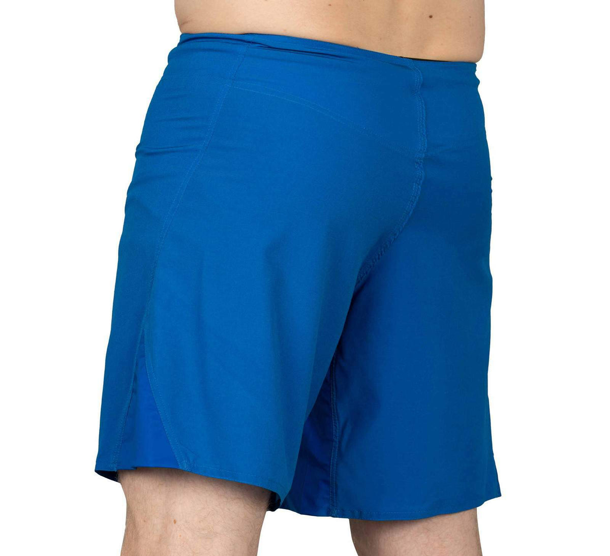 Grappling Fight Board Shorts for MMA & BJJ - Blue, No Gi Competition Gear