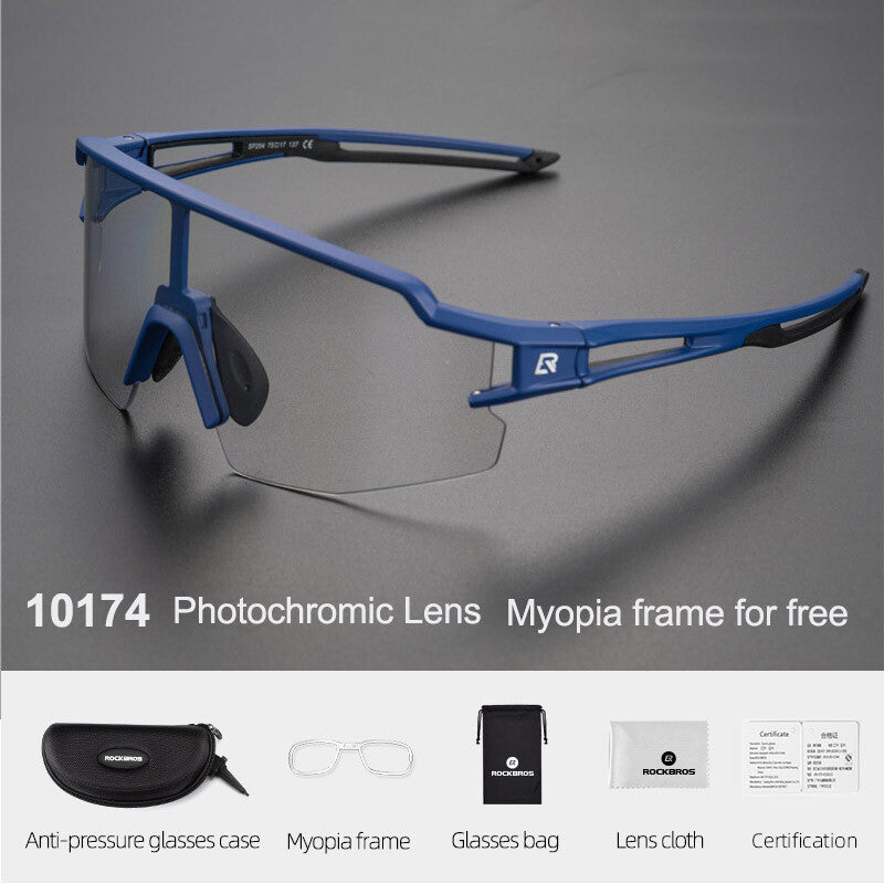 Photochromic Polarized Cycling Glasses Sports Sunglasses with UV Protection