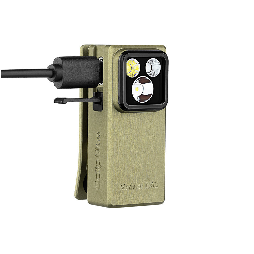 LED Clip-On Light with Flood, Spot, UV Modes - 530 Lumens EDC Compact