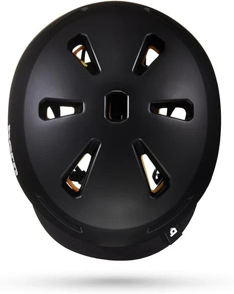 Adult Bike Helmet with Flip Visor - Matte Black, Lightweight, Large