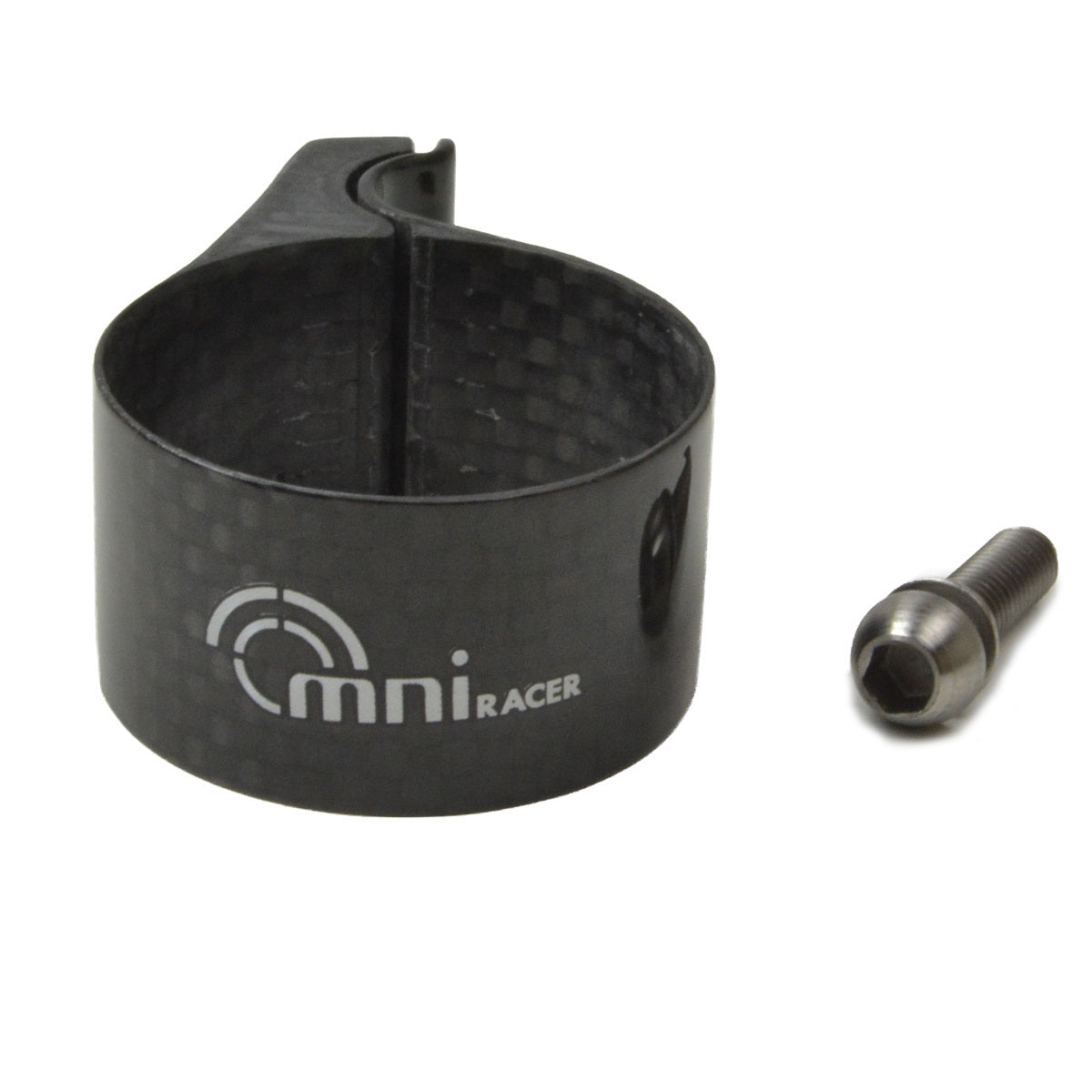 Lightweight Carbon Front Derailleur Adapter Clamp 34.9-35mm for Cycling